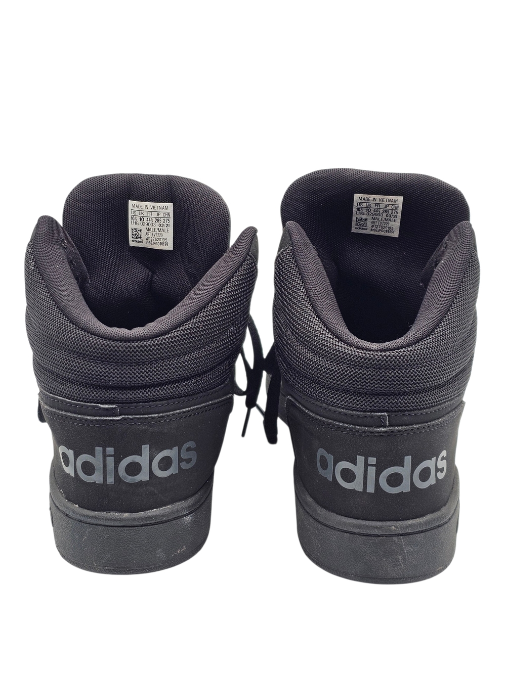 Mens Adidas Black High-Top Sneakers - Picture 5 of 7